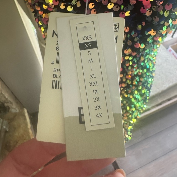 NWT Nordstrom BP Multicolor Sequin Mini Dress XS - Picture 3 of 5